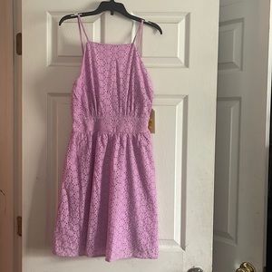 Copper key eyelet lavender dress size small NWT